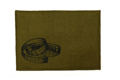 Handmaker Button On Hand Printed Art Panels