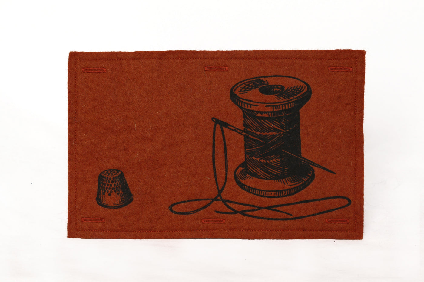 Handmaker Button On Hand Printed Art Panels