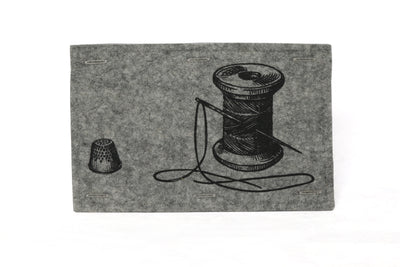 Handmaker Button On Hand Printed Art Panels