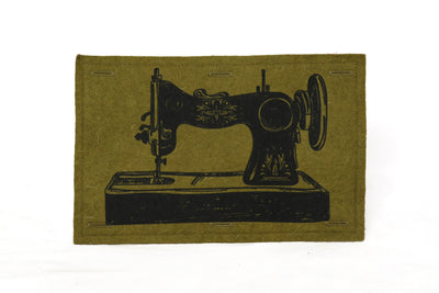 Handmaker Button On Hand Printed Art Panels