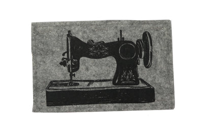 Handmaker Button On Hand Printed Art Panels