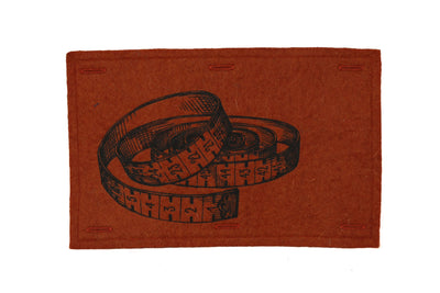Handmaker Button On Hand Printed Art Panels
