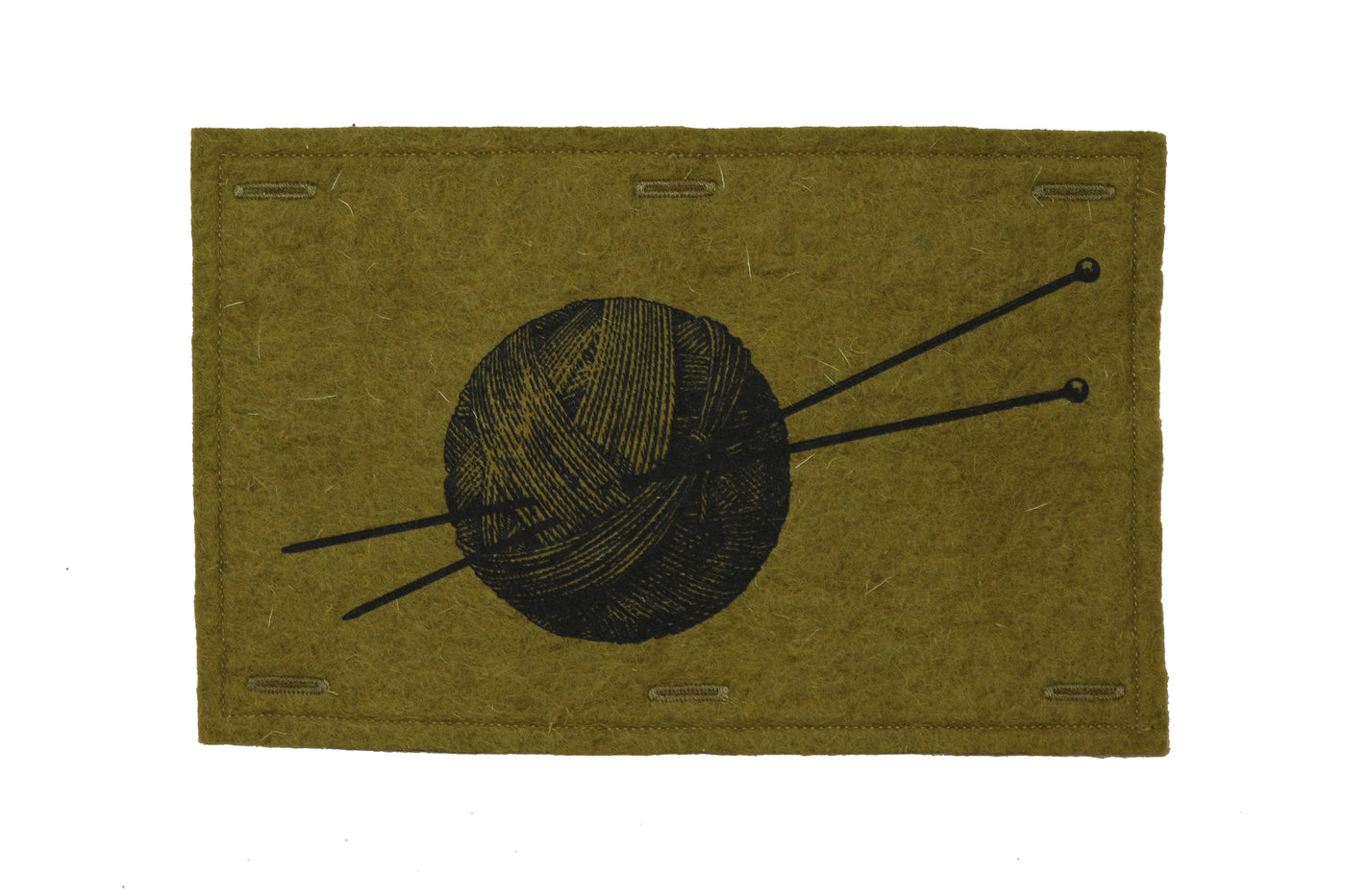 Handmaker Button On Hand Printed Art Panels