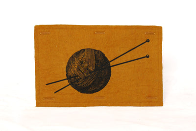 Handmaker Button On Hand Printed Art Panels