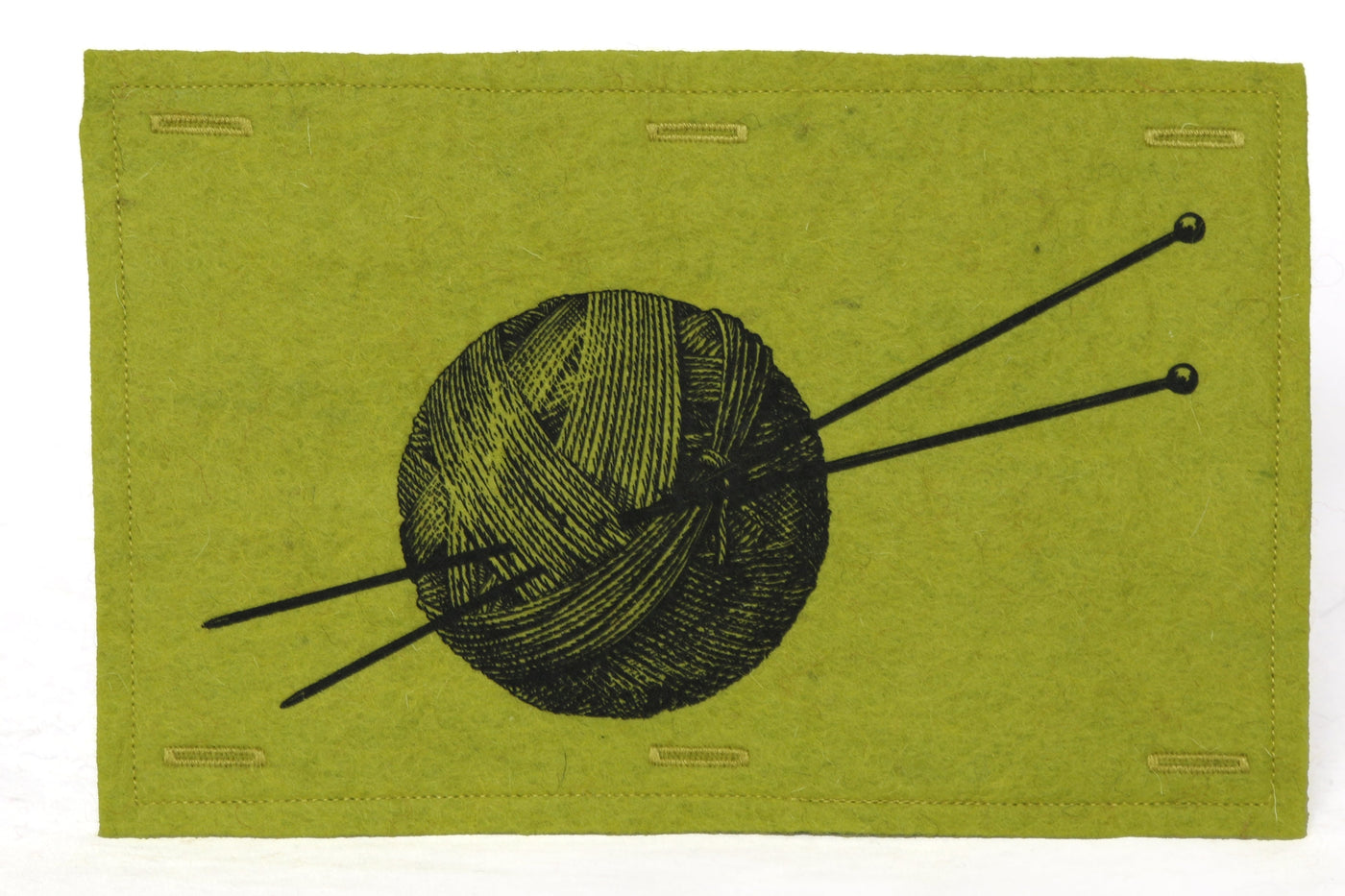 Handmaker Button On Hand Printed Art Panels