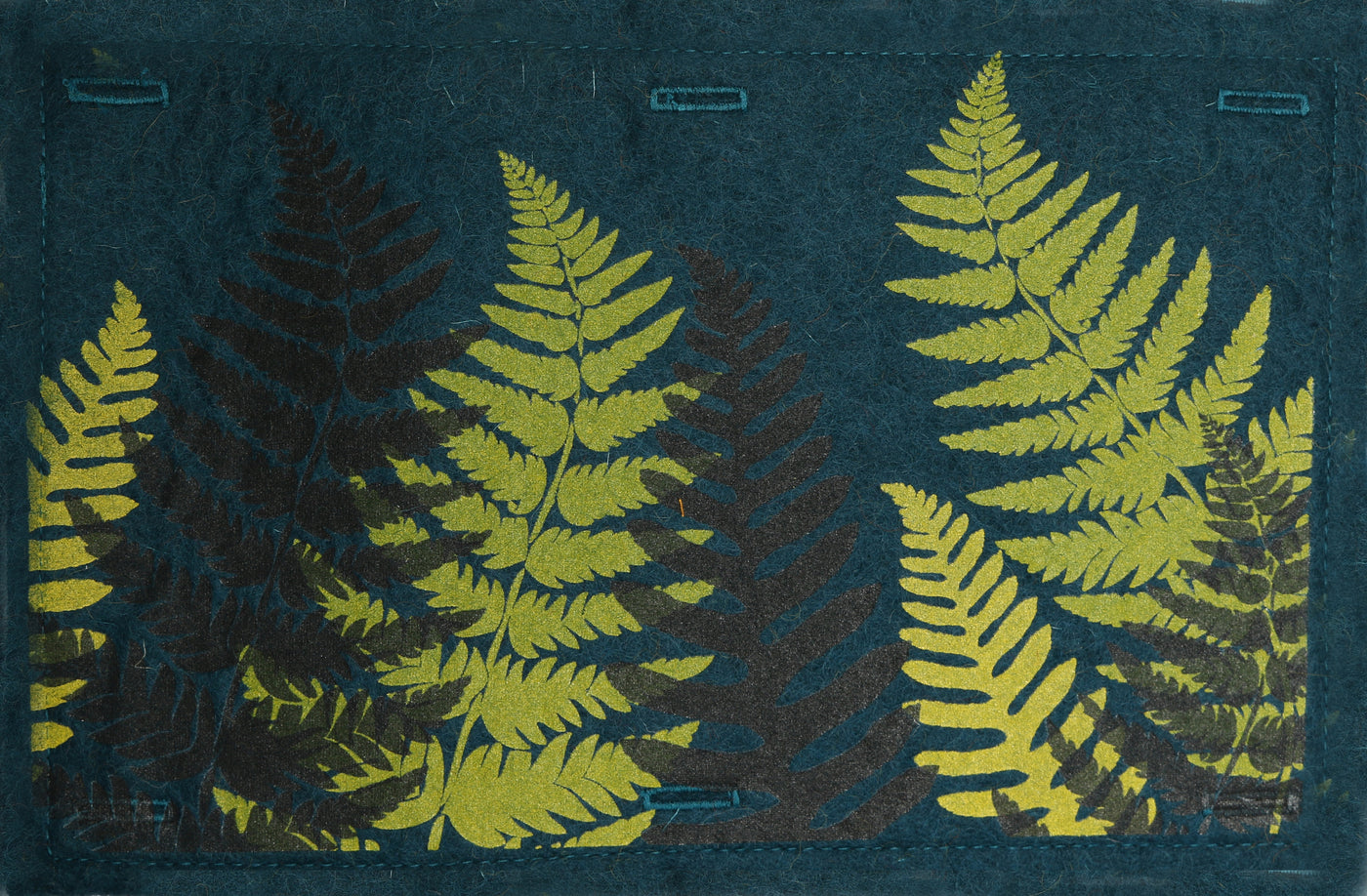 Nature Button On Hand Printed Art Panels