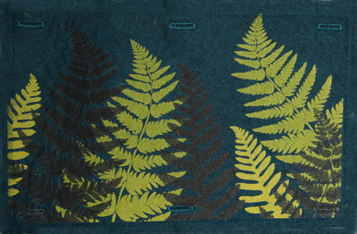 Nature Button On Hand Printed Art Panels