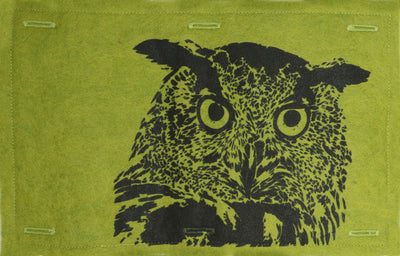 Nature Button On Hand Printed Art Panels
