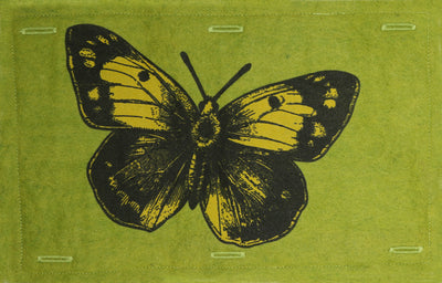 Nature Button On Hand Printed Art Panels