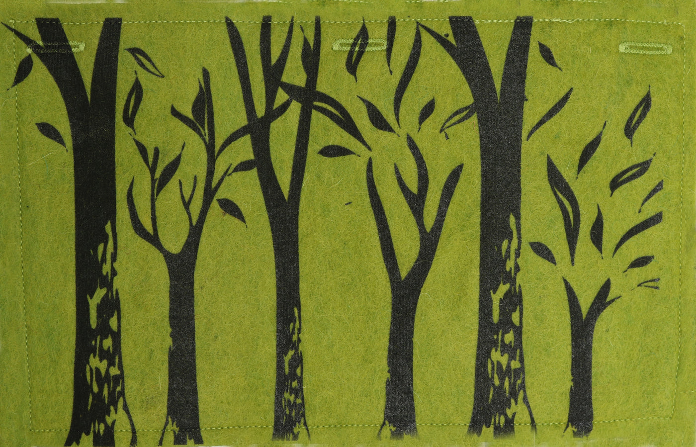 Nature Button On Hand Printed Art Panels
