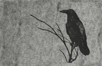 Nature Button On Hand Printed Art Panels