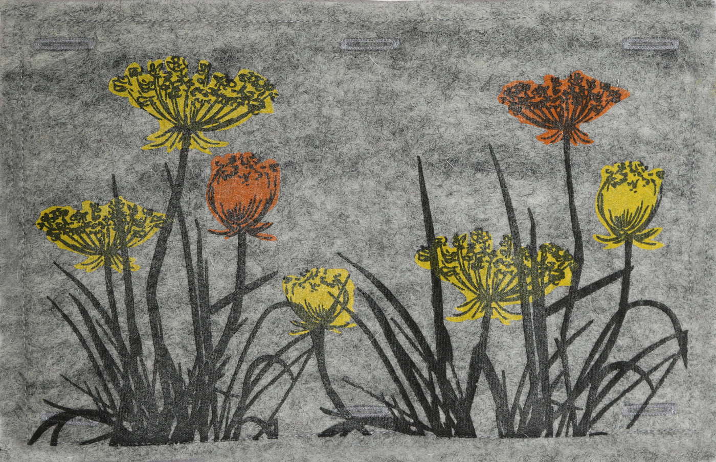 Nature Button On Hand Printed Art Panels