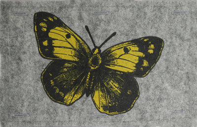 Nature Button On Hand Printed Art Panels