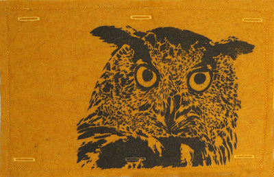 Nature Button On Hand Printed Art Panels