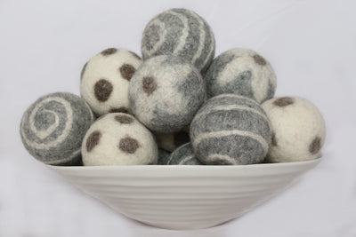 Felt Dryer Ball - Flower/Dot/Swirl