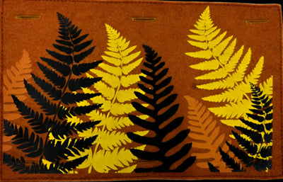 Nature Button On Hand Printed Art Panels