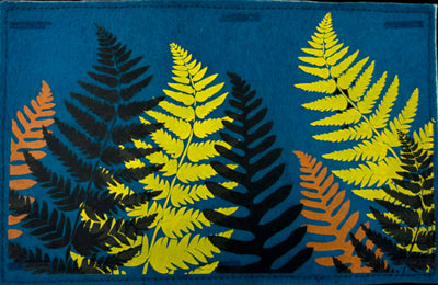 Nature Button On Hand Printed Art Panels