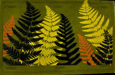 Nature Button On Hand Printed Art Panels