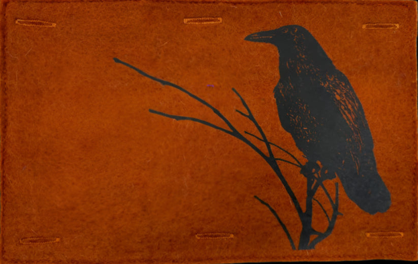 Nature Button On Hand Printed Art Panels