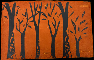 Nature Button On Hand Printed Art Panels