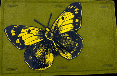 Nature Button On Hand Printed Art Panels