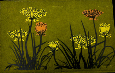 Nature Button On Hand Printed Art Panels