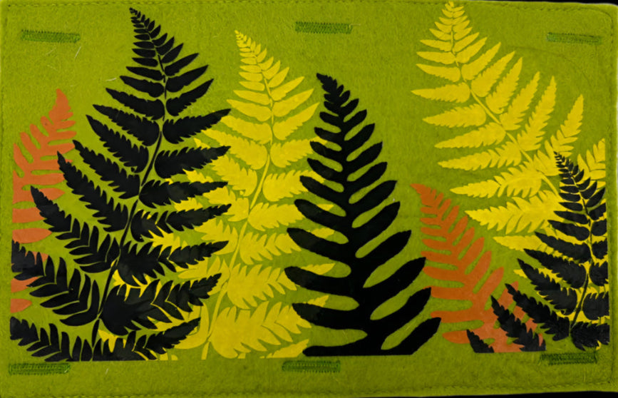 Nature Button On Hand Printed Art Panels