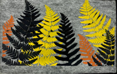 Nature Button On Hand Printed Art Panels
