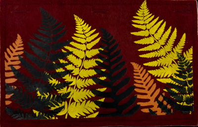 Nature Button On Hand Printed Art Panels