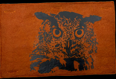 Nature Button On Hand Printed Art Panels