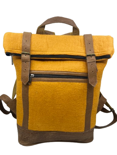 Felt & Natural Leather Backpack