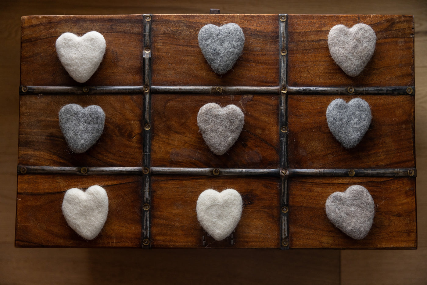 Handmade Felt Hearts