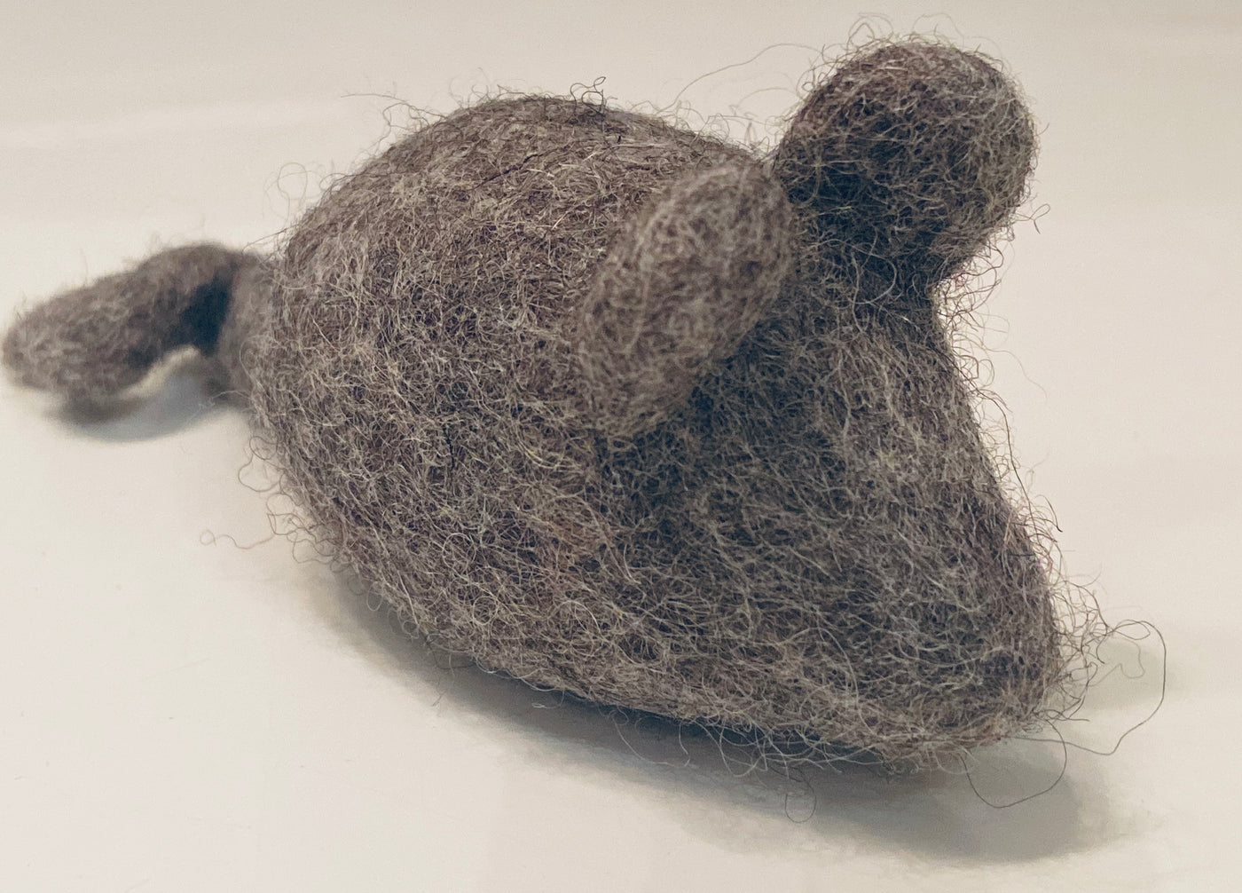 Felted Wool Mouse Grey